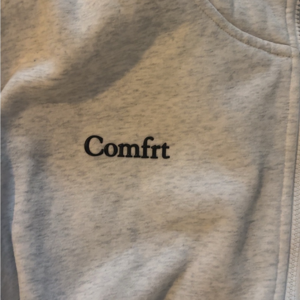 Comfrt Minimalist Light Gray Full Zip Hoodie Sz 3XL fits‎ like xl - Picture 4 of 6